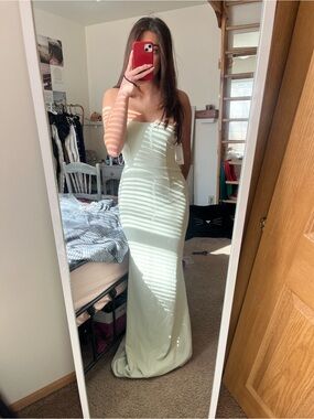 Mary Kate Katie May Gown in Sage